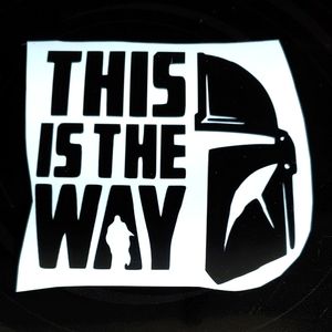 Mandalorian This Is The Way Vinyl Decal